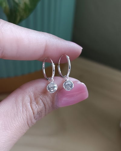 Argollas Cubic Circulo 1.2cm