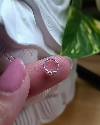 Argollita individual bolitas 8mm