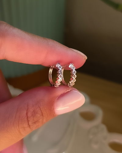 Argollas Cristal 1.2cm AB