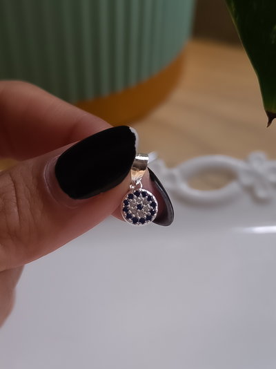 Dije Ojo protector con Cubic 7mm