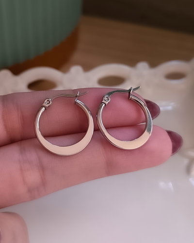 Argollas Planas 2cm AQ