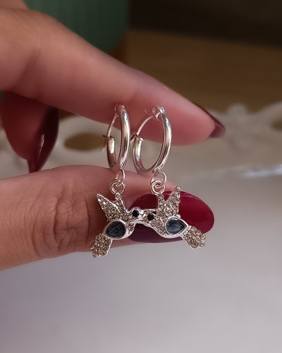 Argollas Colibrí Azul AB