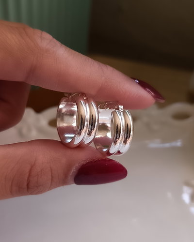 Argollas Doble 1.8cm 