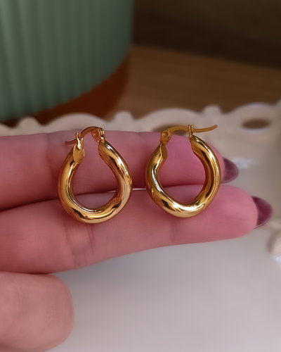 Argollas Dobladas 1.9cm AD