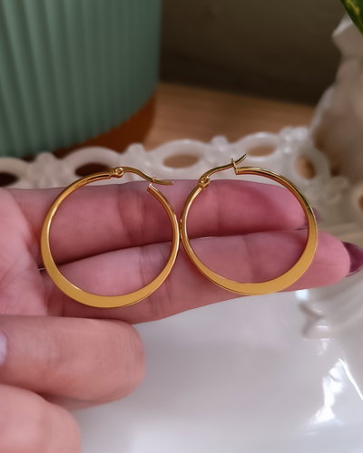 Argollas Planas 3cm AD