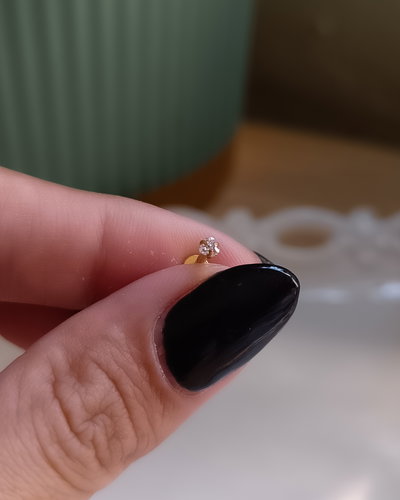 Piercing Mini corazón CUBIC AD