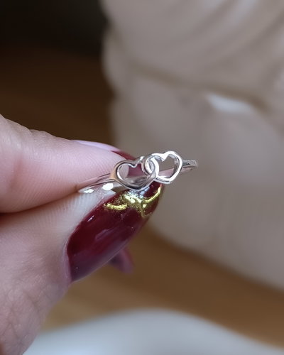 Anillo Dos corazones PL