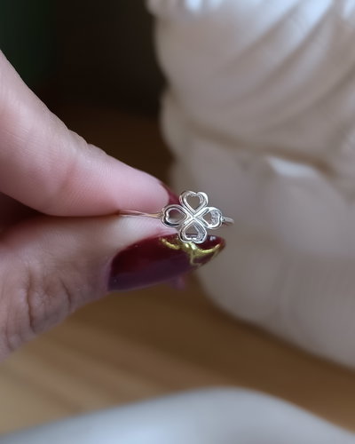 Anillo Trebol de corazones PL