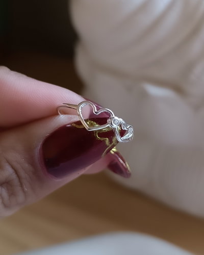 Anillo dos corazones cubuc PL