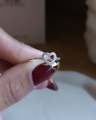 Anillo Corazon con Micropave PL