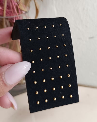 Piercing Bolita Acero Dorado y Quirúrgico ELEGIR