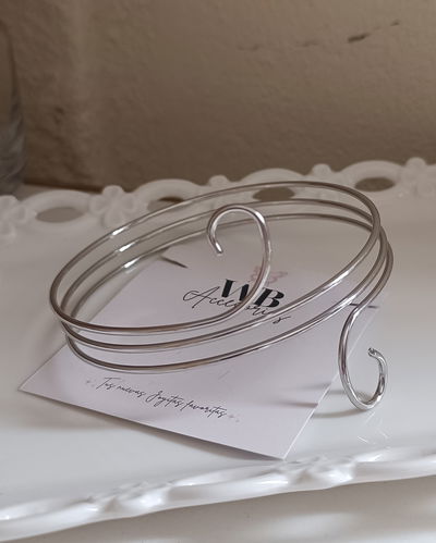 Brazalete Triple Plateado
