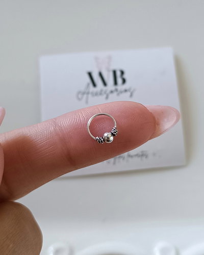 Argollitas Individual bali 8mm