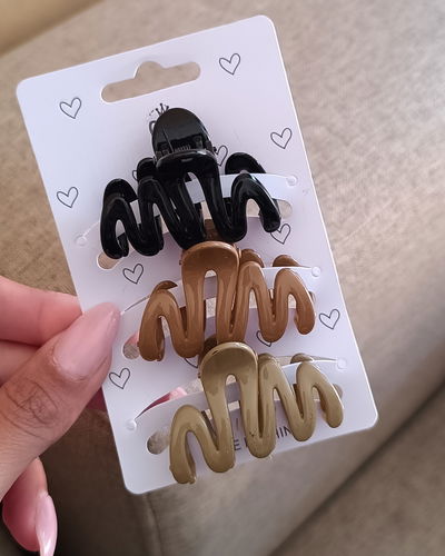 Set Broches Ondas x3