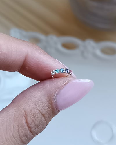 Argollita Individual Shine Multicolor 8mm