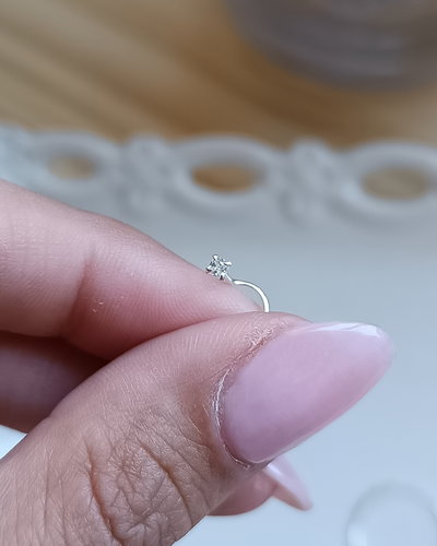 Piercing Nariz Rulito Cubic 2mm