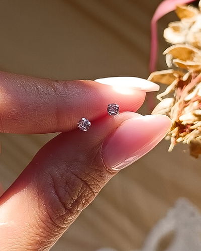 Pasante Cubic Rosado 3mm