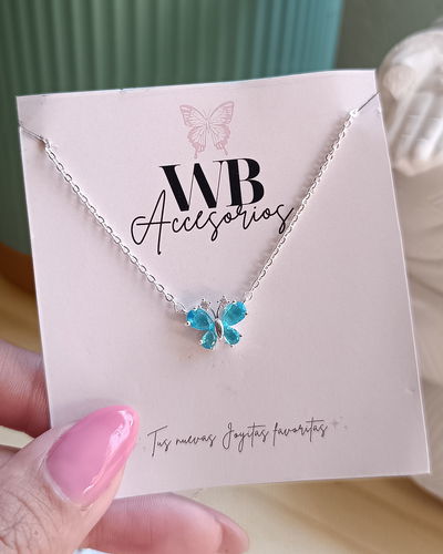 Conjunto Mariposa Cubic Celeste