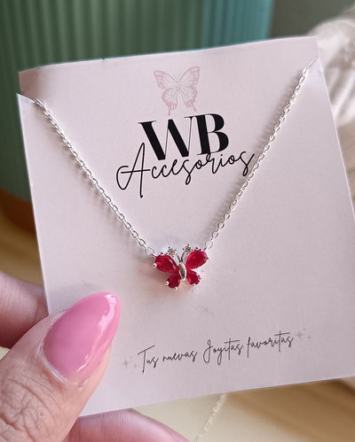 Conjunto Mariposa Cubic Rojo