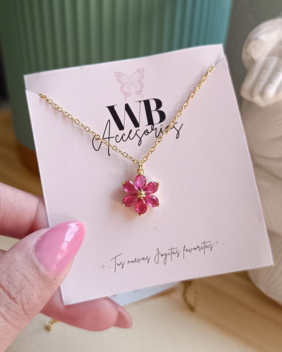 Conjunto Flor Fucsia