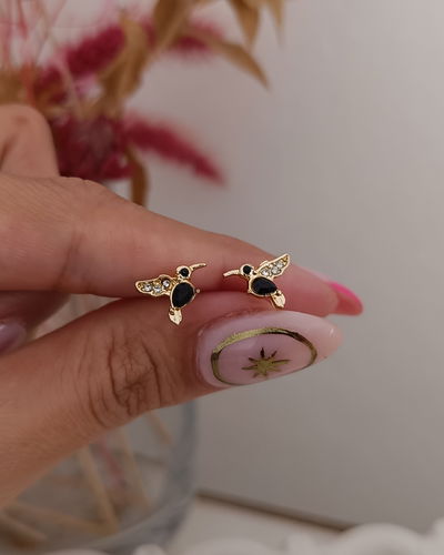 Pasantes Colibrí Negro Dorado