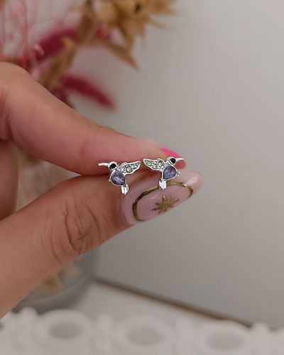 Pasante Colibrí Violeta plateado