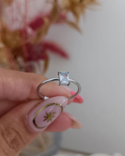 Anillo Cubic Cuadrado AQ