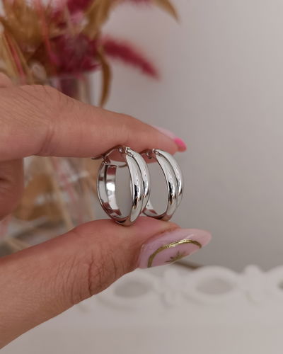 Argollas Doble Cruzado AQ