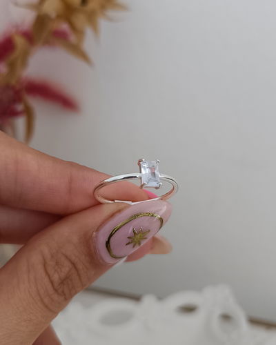 Anillo Cubic Cuadrado AB