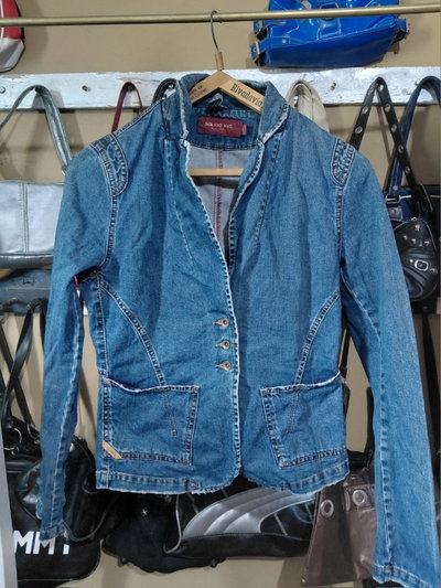campera de jean, solido inc talle M