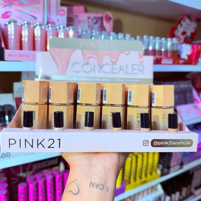 Corrector líquido tipo sheglam PINK21