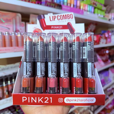 Labial matte en barra + líquido PINK21
