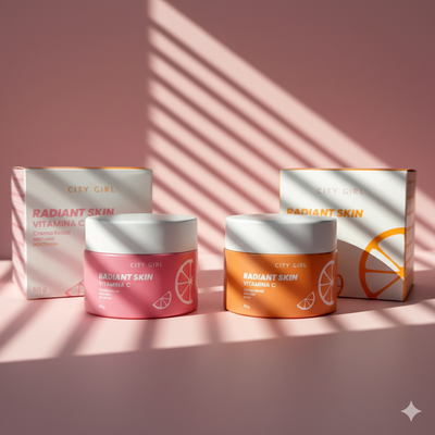 Crema de rostro vitamina C CITY GIRL