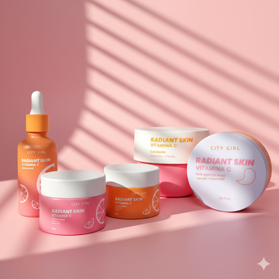 Kit de skincare vitamina C CITY GIRL