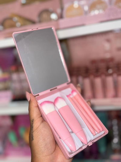 Brochas x5 con espejo