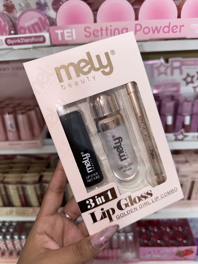 Lip combo Labial matte + Delineador + Gloss MELY