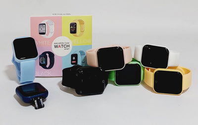 RELOJ CUADRADO SMART WATCH D20 AZUL