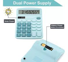 CALCULADORA CELESTE 12 DIGITOS