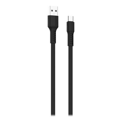 CABLE SOUL FLAT TIPO C NEGRO 