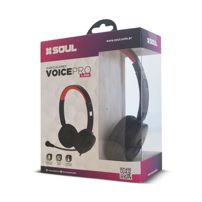 MANOS LIBRES VINCHA SOUL VOICE PRO L400 NEGRO