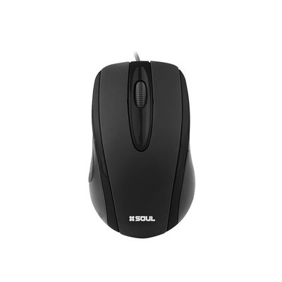MOUSE USB SOUL M100 NEGRO
