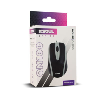 MOUSE USB SOUL M100 AZUL