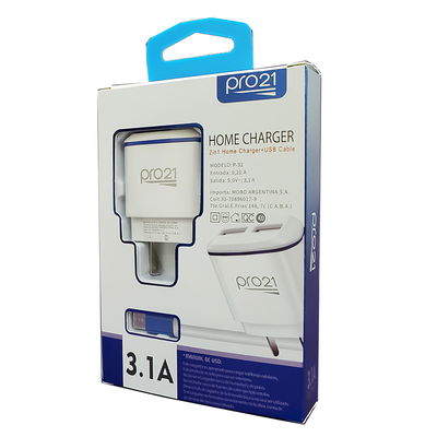 CARGADOR VIAJERO PRO21 3,1A V8