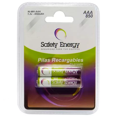 PILAS RECARGABLES DOBLE A ( AAA)  X 2 UNI