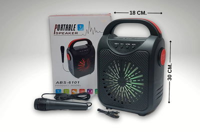 PARLANTE 6.5" ABS-6101 C/MICROFONO