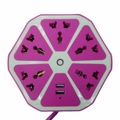 PROLONGADOR HEXAGONAL 5 TOMAS Y USB