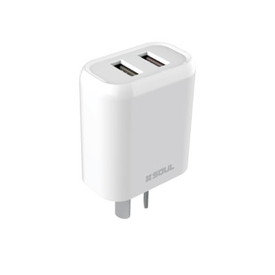 CARGADOR SOUL BLANCO 2,4A SIN CABLE