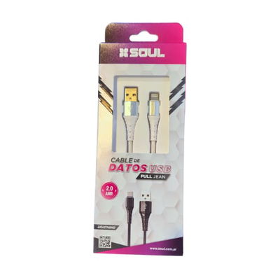 CABLE SOUL JEAN IPHONE 1M BLANCO