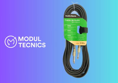 CABLE 6,0 MT PLUG A PLUG MONO 6,5MM.
