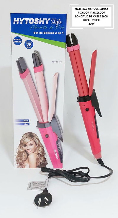PLANCHA DE PELO CON  BUCLERA - HYTOSHY 